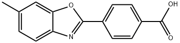 Benzoic acid, 4-(6-methyl-2-benzoxazolyl)- Structure