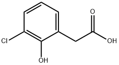 Benzeneacetic acid, 3-chloro-2-hydroxy- Structure