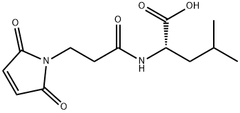 L-Leucine, N-[3-(2,5-dihydro-2,5-dioxo-1H-pyrrol-1-yl)-1-oxopropyl]- Structure