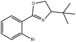 Oxazole, 2-(2-bromophenyl)-4-(1,1-dimethylethyl)-4,5-dihydro- Structure