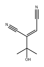 2-Butenedinitrile, 2-(1-hydroxy-1-methylethyl)-, (2E)- 구조식 이미지