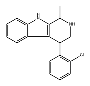 4-(2-Chlorophenyl)-1-methyl-2,3,4,9-tetrahydro-1h-pyrido[3,4-b]indole 구조식 이미지