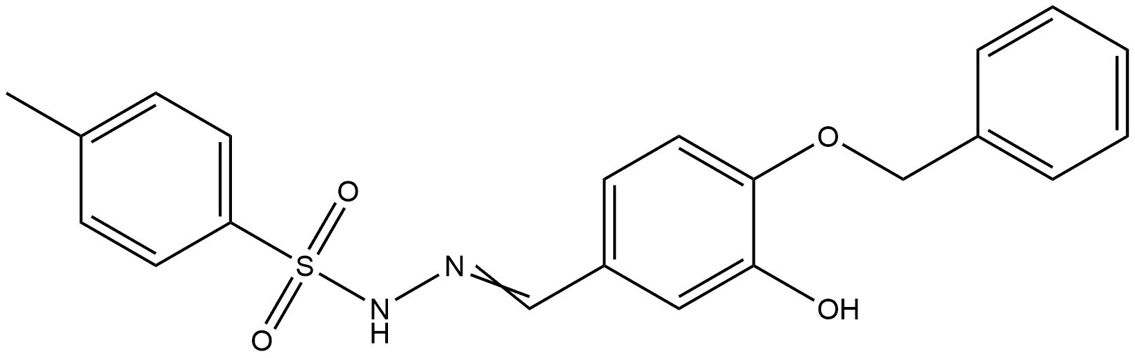 4-Methylbenzenesulfonic acid 2-[[3-hydroxy-4-(phenylmethoxy)phenyl]methylene]... Structure