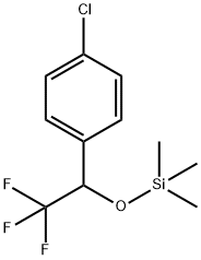 Benzene, 1-chloro-4-[2,2,2-trifluoro-1-[(trimethylsilyl)oxy]ethyl]- Structure