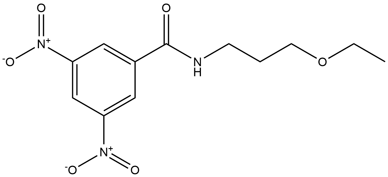 N-(3-ethoxypropyl)-3,5-dinitrobenzamide Structure