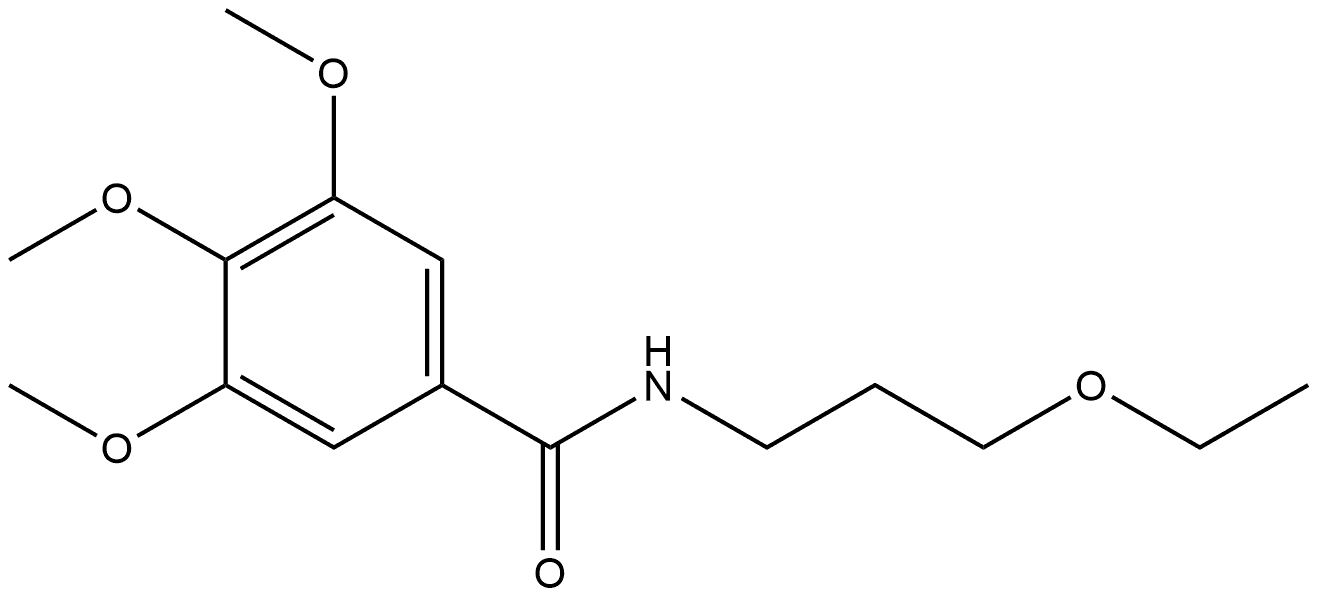 N-(3-Ethoxypropyl)-3,4,5-trimethoxybenzamide Structure