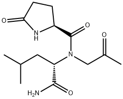 L-Leucinamide, 5-oxo-L-prolyl-N-(2-oxopropyl)- (9CI) Structure