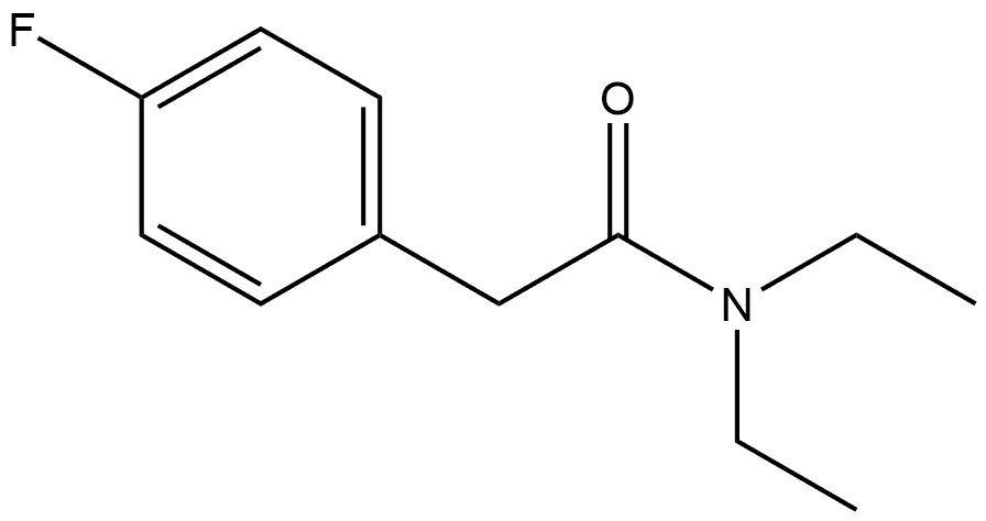 N,N-Diethyl-4-fluorobenzeneacetamide Structure