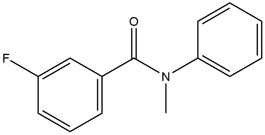 3-Fluoro-N-methyl-N-phenylbenzamide Structure