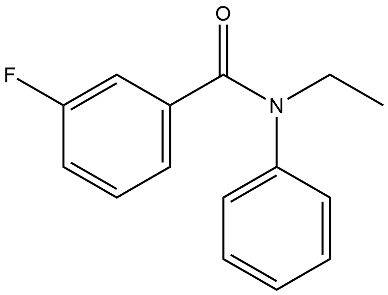 N-Ethyl-3-fluoro-N-phenylbenzamide Structure