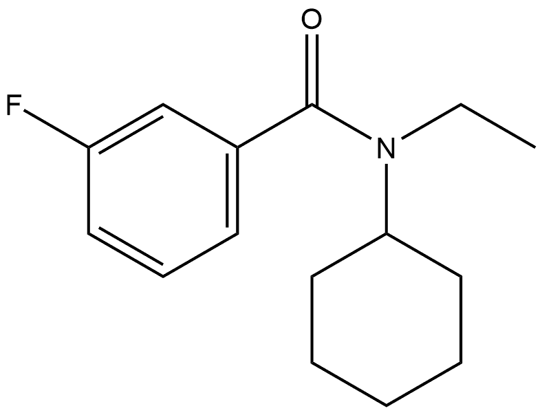 N-Cyclohexyl-N-ethyl-3-fluorobenzamide Structure