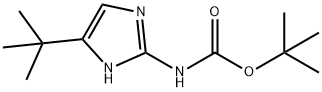 Carbamic acid, N-[5-(1,1-dimethylethyl)-1H-imidazol-2-yl]-, 1,1-dimethylethyl ester Structure