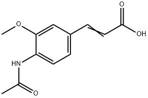 3-methoxy-4-cinamic acid Structure