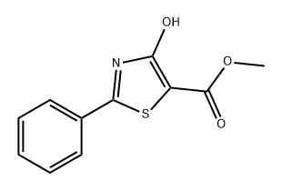 5-Thiazolecarboxylic acid, 4-hydroxy-2-phenyl-, methyl ester Structure