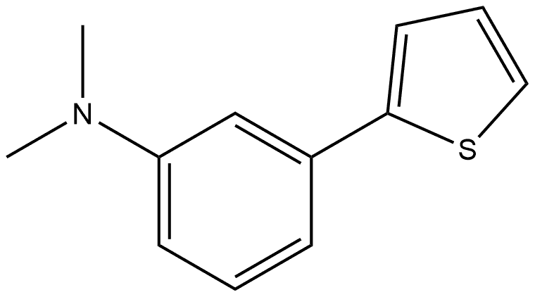 N,N-Dimethyl-3-(2-thienyl)benzenamine Structure