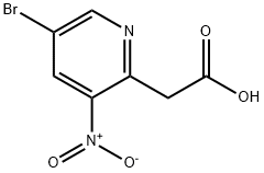 2-Pyridineacetic acid, 5-bromo-3-nitro- Structure