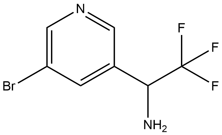 3-Pyridinemethanamine, 5-bromo-alpha-(trifluoromethyl)- Structure