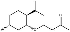 2-Butanone, 4-[[(1R,2S,5R)-5-methyl-2-(1-methylethyl)cyclohexyl]oxy]- Structure