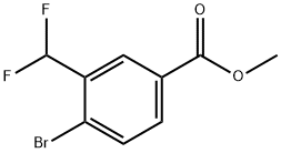 Benzoic acid, 4-bromo-3-(difluoromethyl)-, methyl ester Structure