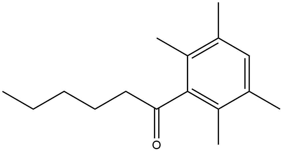 1-Hexanone, 1-(2,3,5,6-tetramethylphenyl)- Structure