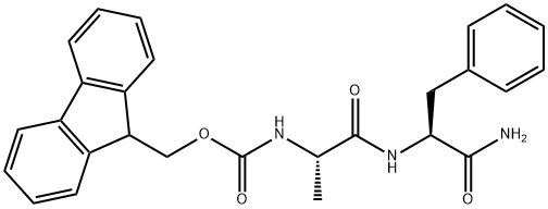 L-Phenylalaninamide, N-[(9H-fluoren-9-ylmethoxy)carbonyl]-L-alanyl- (9CI) Structure