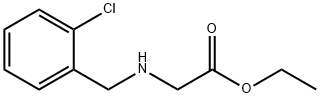 Glycine, N-[(2-chlorophenyl)methyl]-, ethyl ester Structure