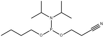 Phosphoramidous acid, N,N-bis(1-methylethyl)-, butyl 2-cyanoethyl ester Structure