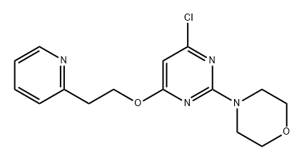 Morpholine, 4-[4-chloro-6-[2-(2-pyridinyl)ethoxy]-2-pyrimidinyl]- 구조식 이미지