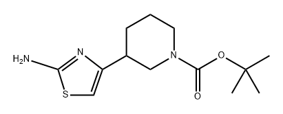 Tert-butyl 3-(2-aminothiazol-4-yl)piperidine-1-carboxylate Structure