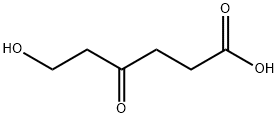 Hexanoic acid, 6-hydroxy-4-oxo- 구조식 이미지