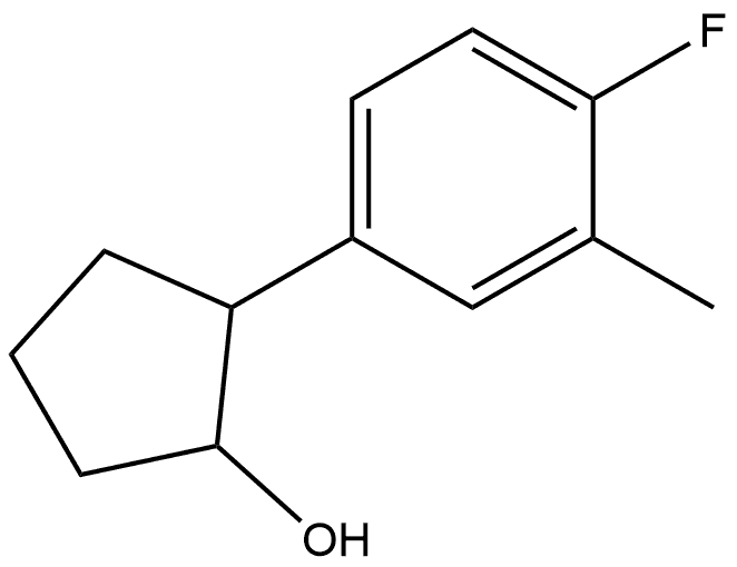 2-(4-Fluoro-3-methylphenyl)cyclopentanol Structure