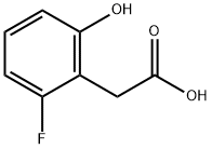 Benzeneacetic acid, 2-fluoro-6-hydroxy- 구조식 이미지