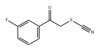 Thiocyanic acid, 2-(3-fluorophenyl)-2-oxoethyl ester 구조식 이미지