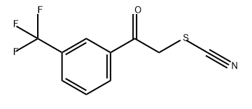 Thiocyanic acid, 2-oxo-2-[3-(trifluoromethyl)phenyl]ethyl ester 구조식 이미지