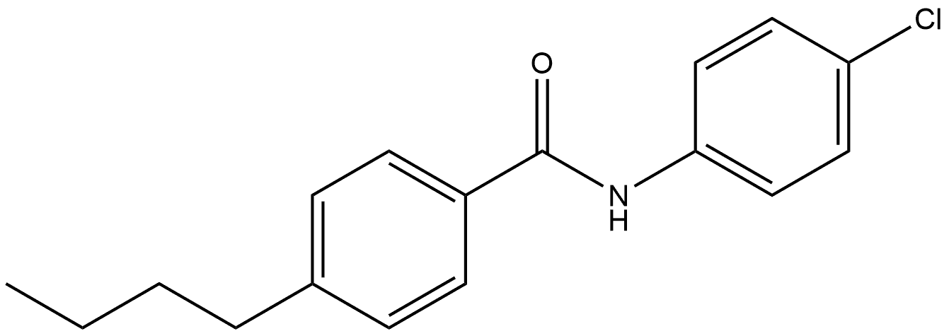 4-Butyl-N-(4-chlorophenyl)benzamide Structure