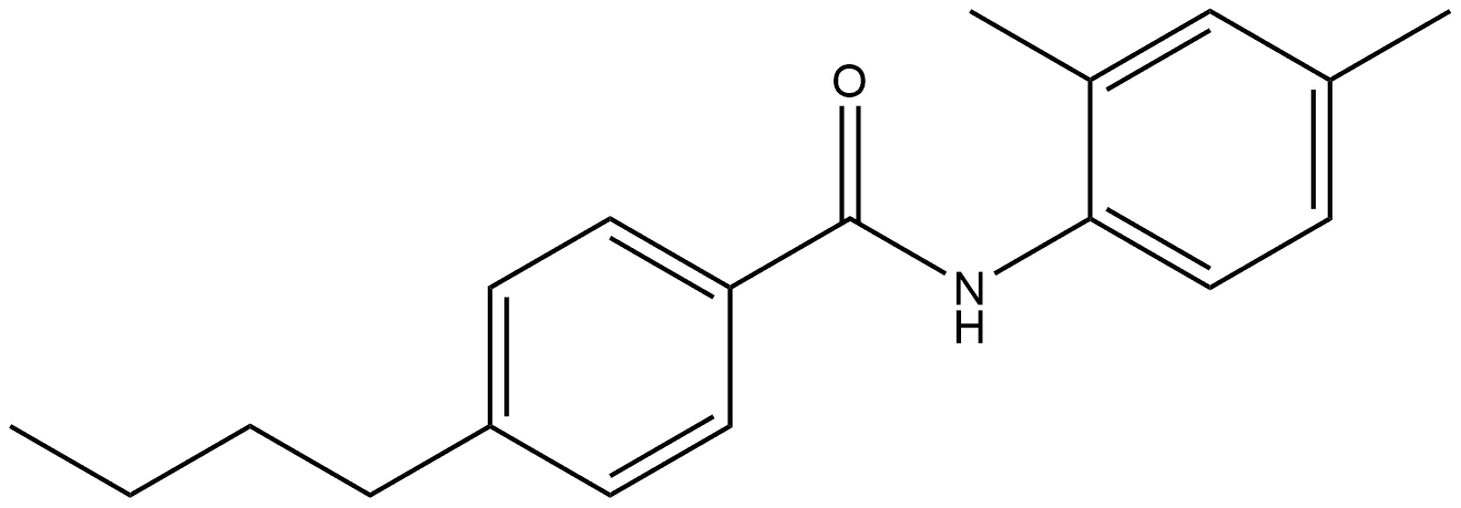 4-Butyl-N-(2,4-dimethylphenyl)benzamide Structure