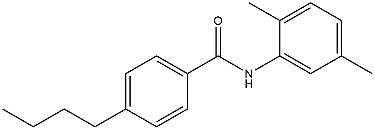 4-Butyl-N-(2,5-dimethylphenyl)benzamide Structure