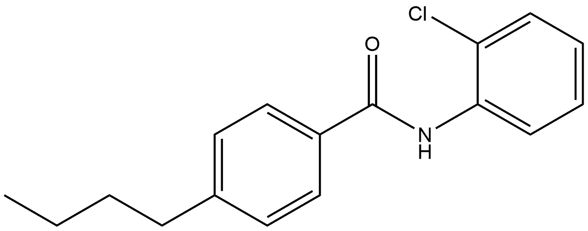 4-Butyl-N-(2-chlorophenyl)benzamide Structure