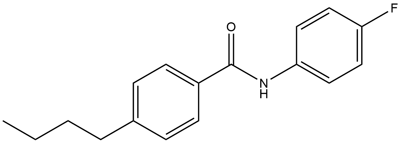 4-Butyl-N-(4-fluorophenyl)benzamide Structure