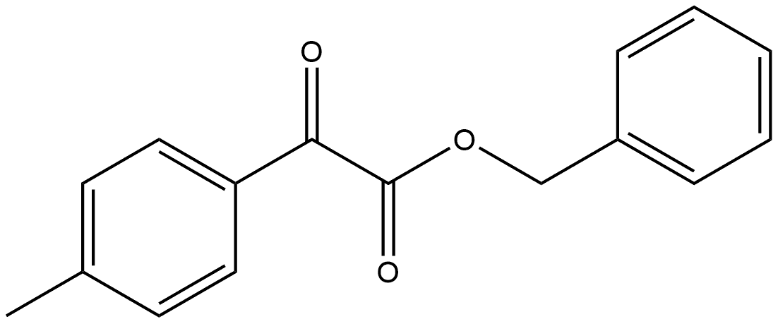 Benzeneacetic acid, 4-methyl-α-oxo-, phenylmethyl ester Structure