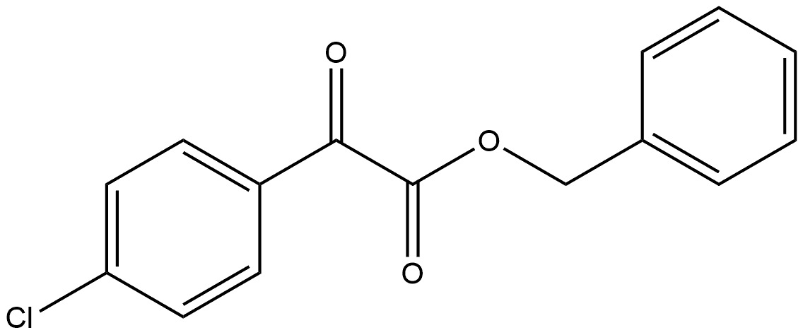 Benzeneacetic acid, 4-chloro-α-oxo-, phenylmethyl ester Structure