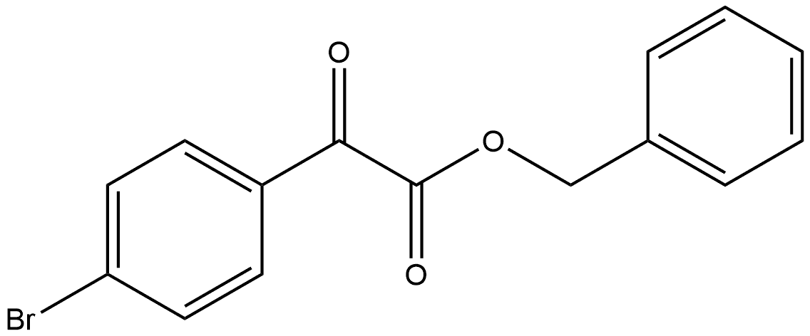 Benzeneacetic acid, 4-bromo-α-oxo-, phenylmethyl ester Structure