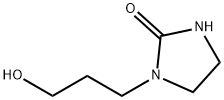 2-Imidazolidinone, 1-(3-hydroxypropyl)- Structure