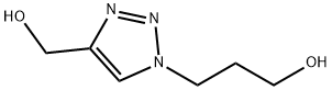 3-[4-(hydroxymethyl)-1H-1,2,3-triazol-1-yl]propan-1-ol Structure