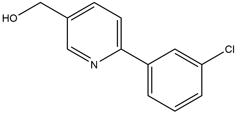 6-(3-Chlorophenyl)-3-pyridinemethanol Structure