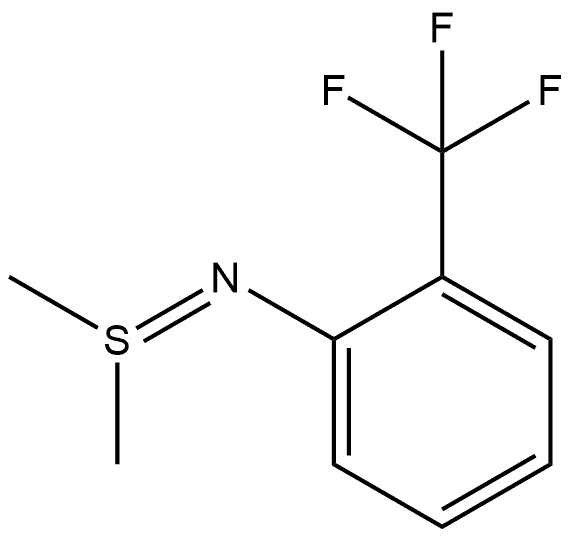 Benzenamine, N-(dimethyl-λ4-sulfanylidene)-2-(trifluoromethyl)- Structure