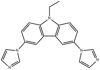 9-ethyl-3,6-di(1H-imidazol-1-yl)-9H-carbazole Structure