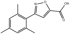 5-Isoxazolecarboxylic acid, 3-(2,4,6-trimethylphenyl)- Structure