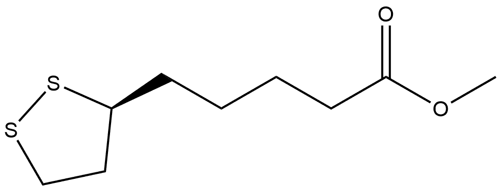 1,2-Dithiolane-3-pentanoic acid, methyl ester, (S)- (9CI) Structure