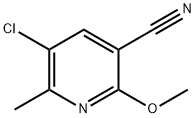 3-Pyridinecarbonitrile, 5-chloro-2-methoxy-6-methyl- 구조식 이미지